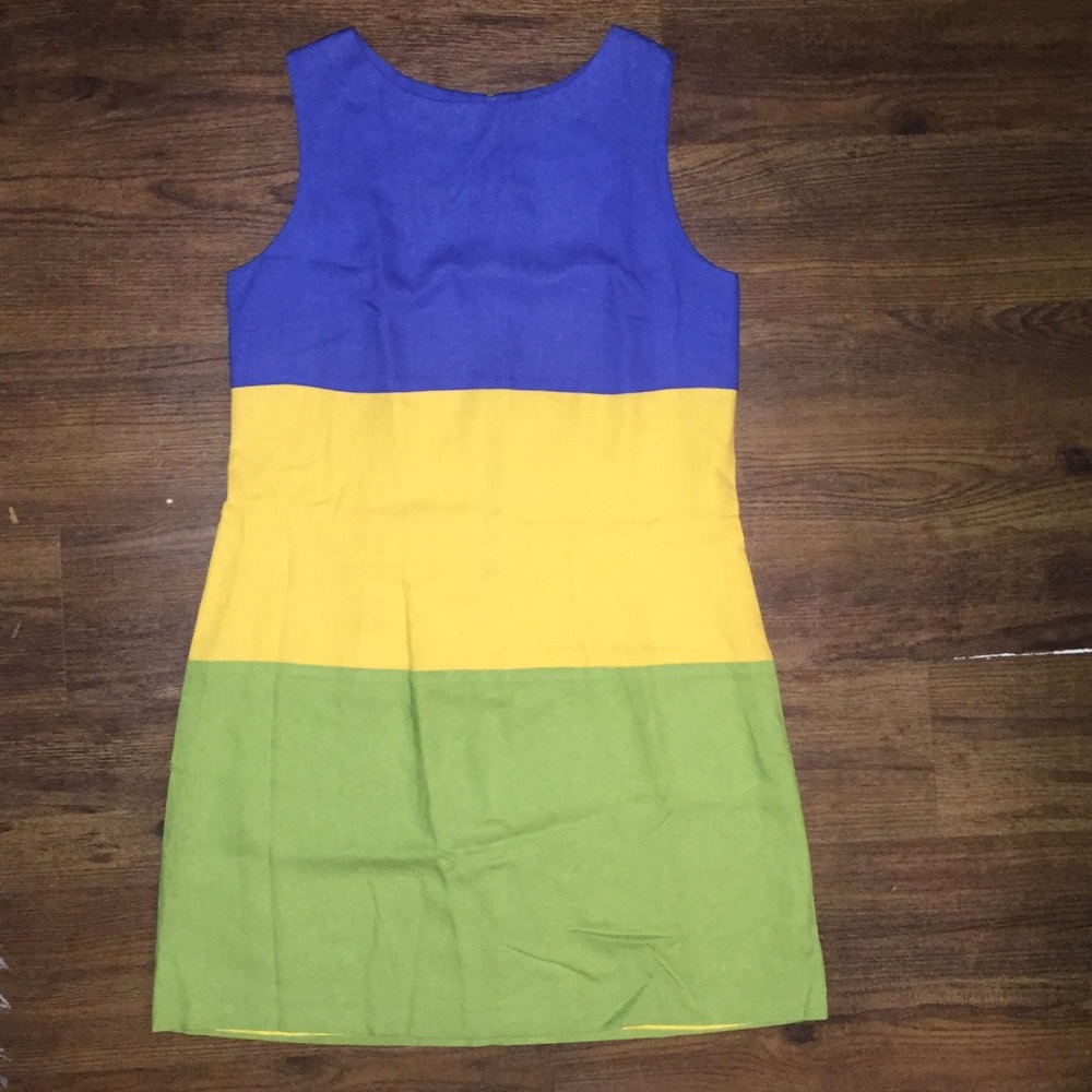 Vintage Sheri Martin, color block dress size 10